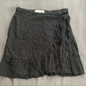 Abercrombie & Fitch Polka Dot Wrap Style Skirt